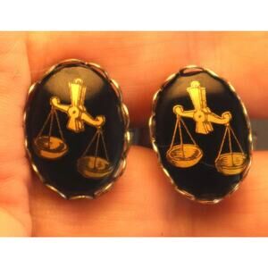 Vintage Scale Cuff Links Balance Scales Cufflinks